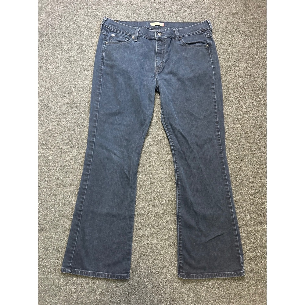 Vintage Levi's 515 Bootcut Blue Jeans Womens 16M Stretch Denim Flare Mid Rise‎